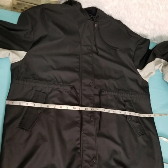 Women's black Hoodie rain jacket Size Xsmall, Small - Picture 10 of 11